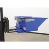 Vestil Low Profile Self Dumping Hopper, 2,000 lb. Capacity, Blue, 0.25 Cubic Yards D-25-LD-LP